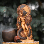 Sophia & Demiurge Statue — Gnostic Myth of Divine Wisdom & Creator