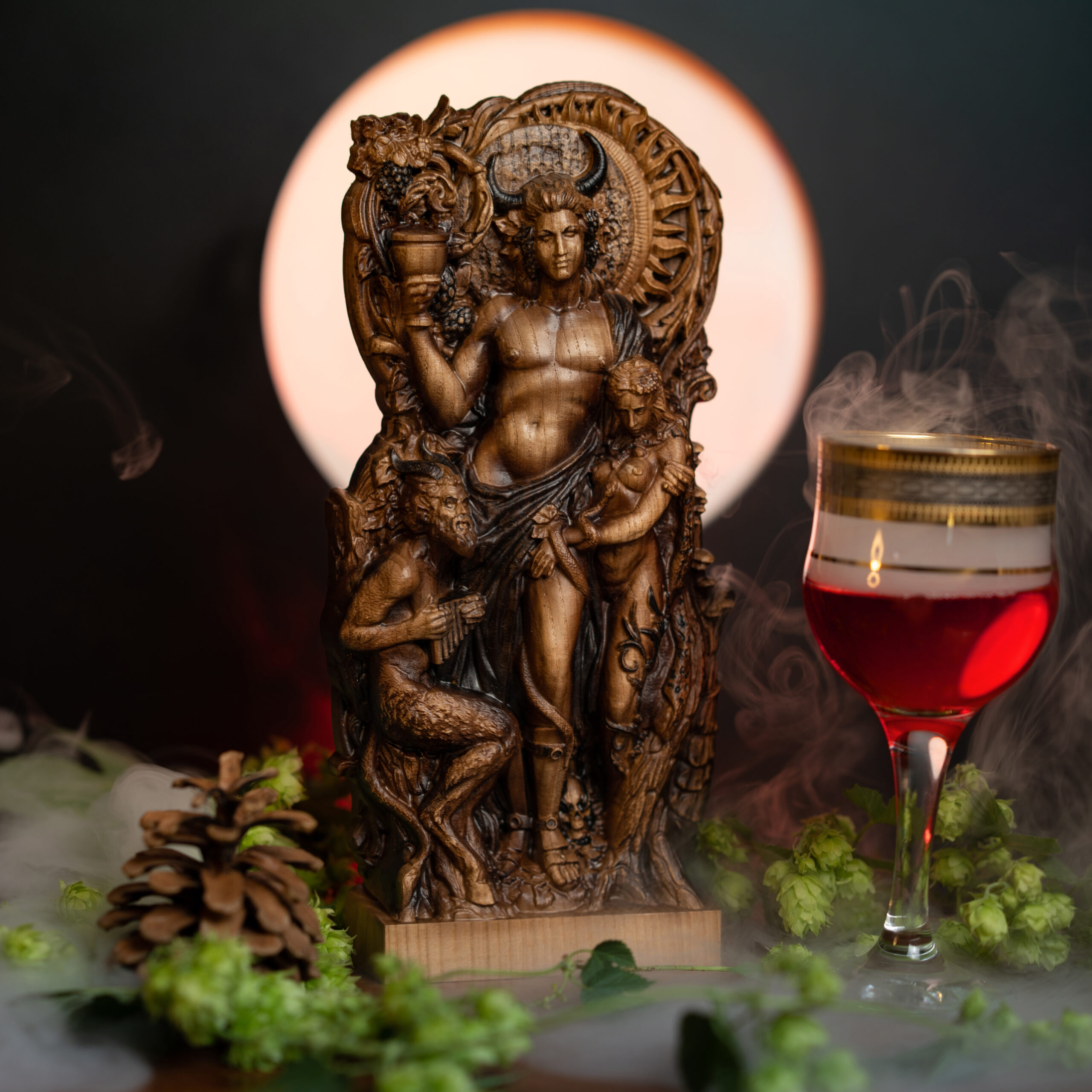 _DSC90_40_ Dionysus Statue — Greek God of Wine, Ecstasy & Theatre (Roman Bacchus) - Image 1